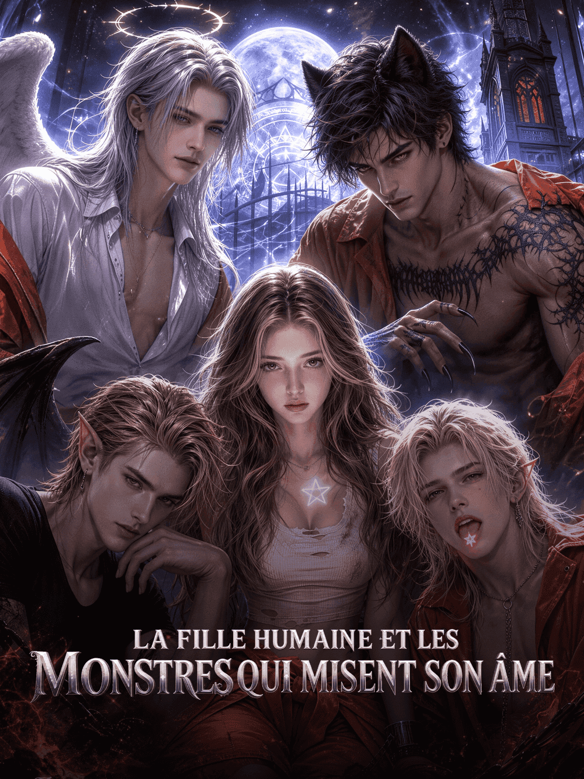 La fille humaine et les monstres qui misent son âme cover