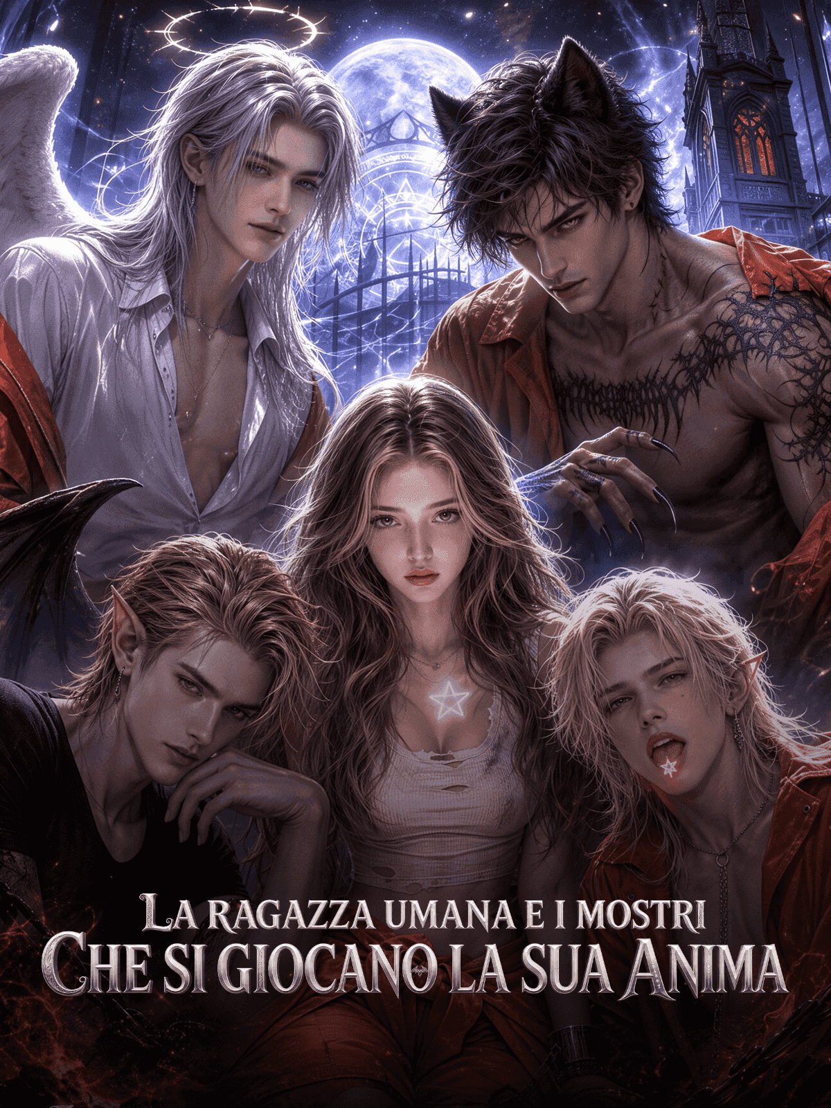 La ragazza umana e i mostri che si giocano la sua anima cover