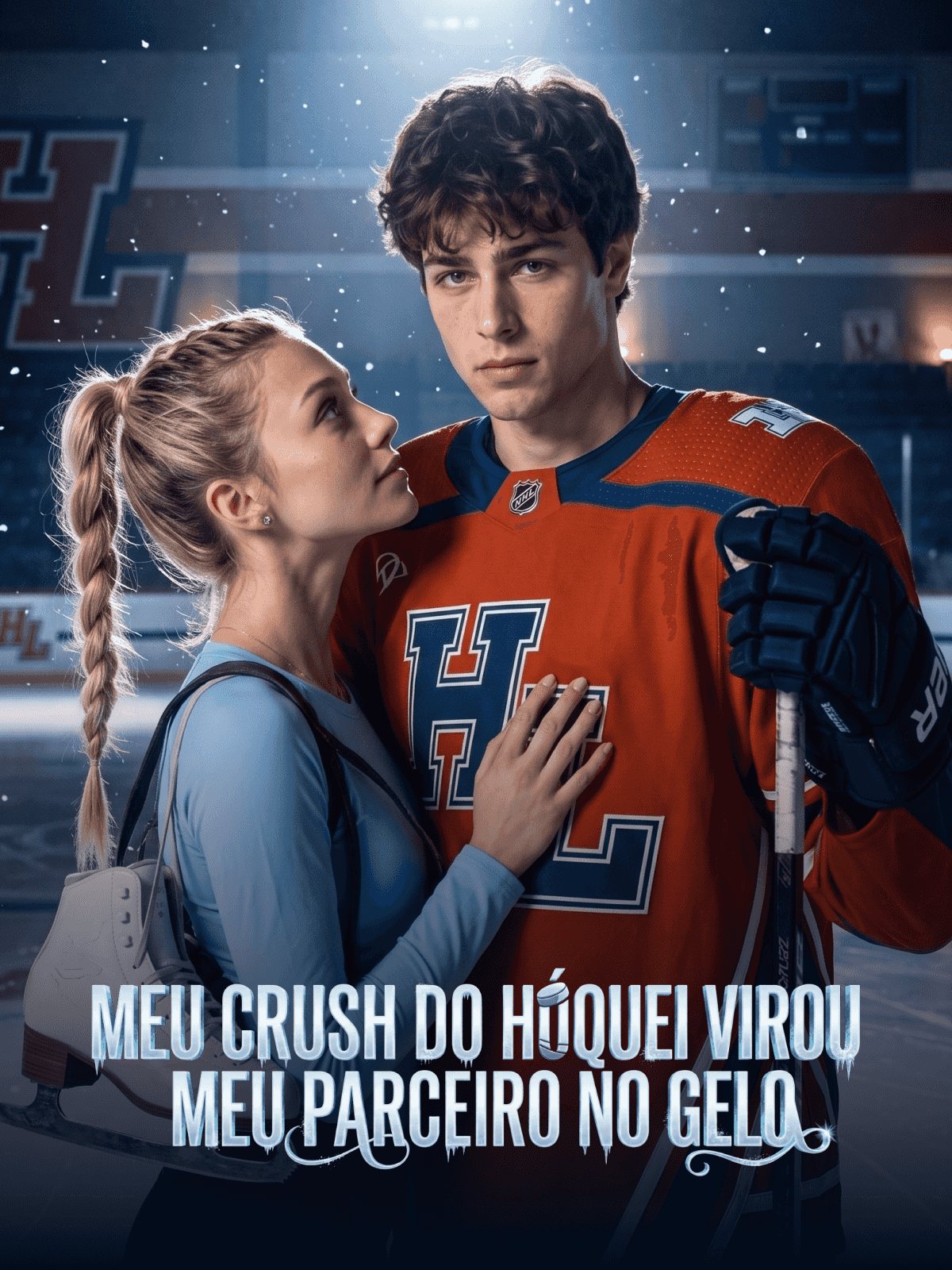 Meu crush do hóquei virou meu parceiro no gelo cover