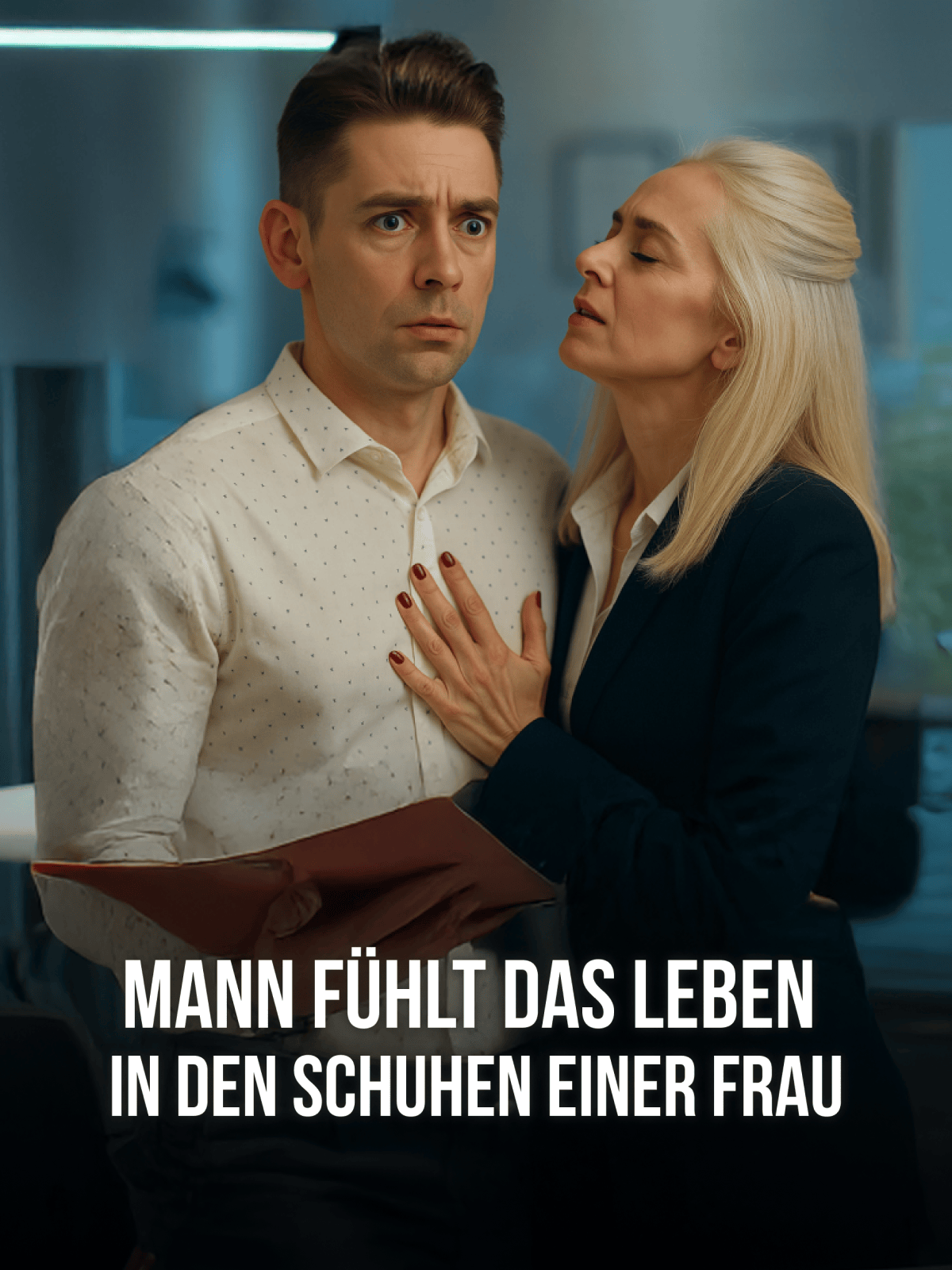 Mann fühlt das Leben in den Schuhen einer Frau cover