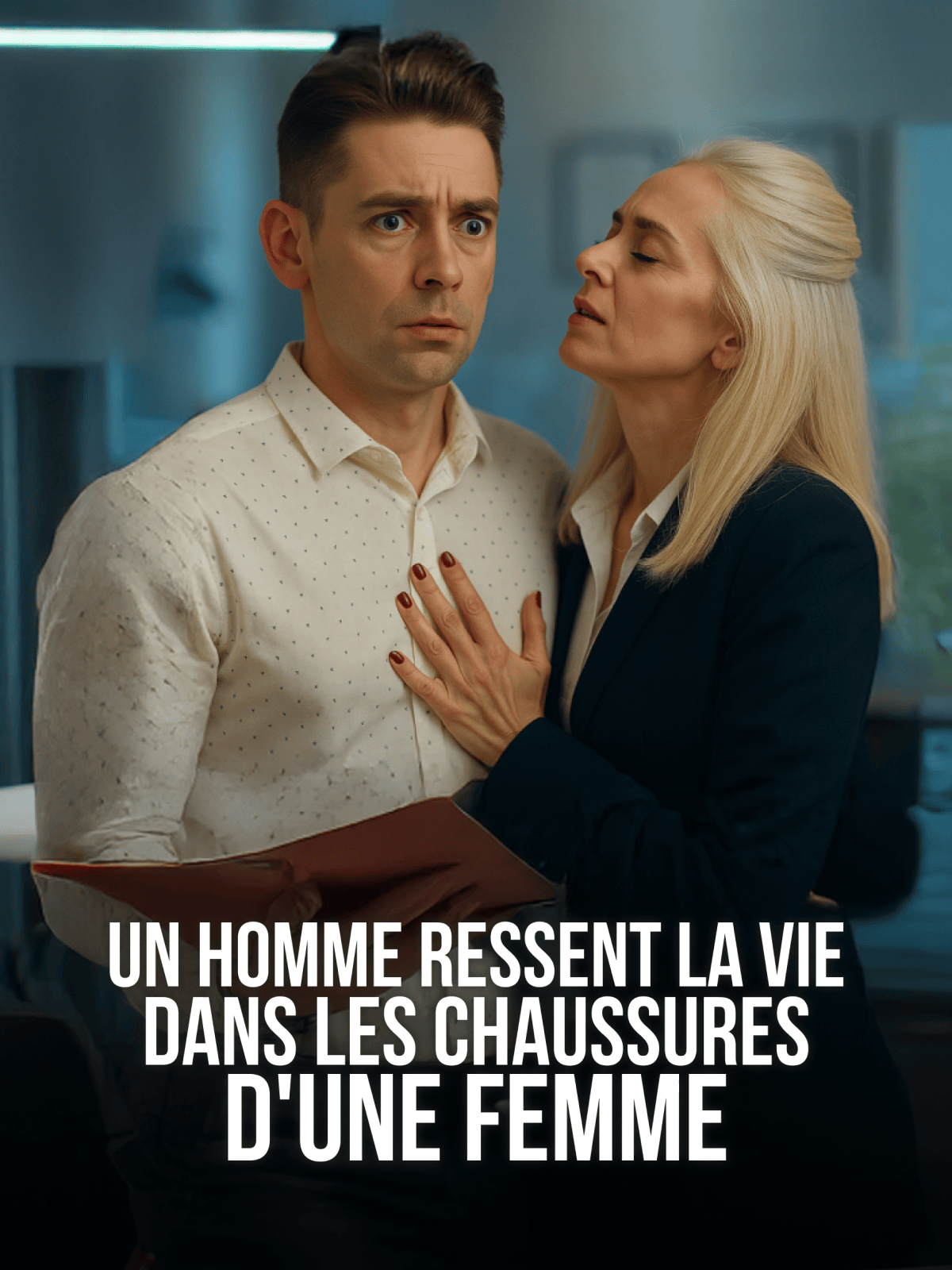 Un homme ressent la vie dans les chaussures d'une femme cover