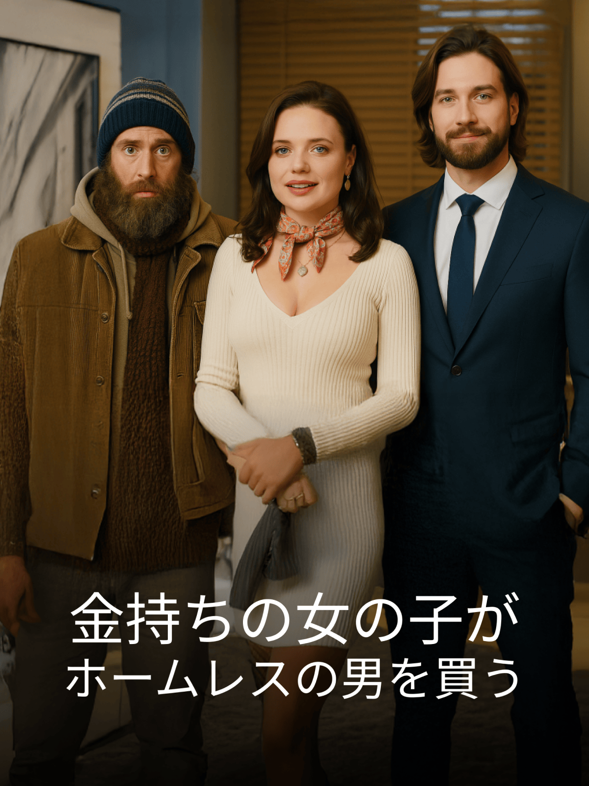金持ちの女の子がホームレスの男を買う cover