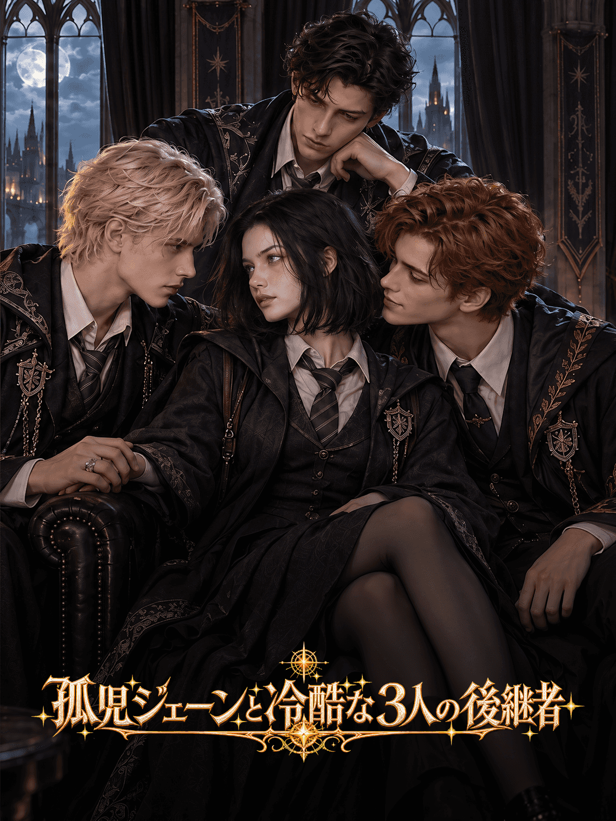 孤児ジェーンと冷酷な3人の後継者 cover