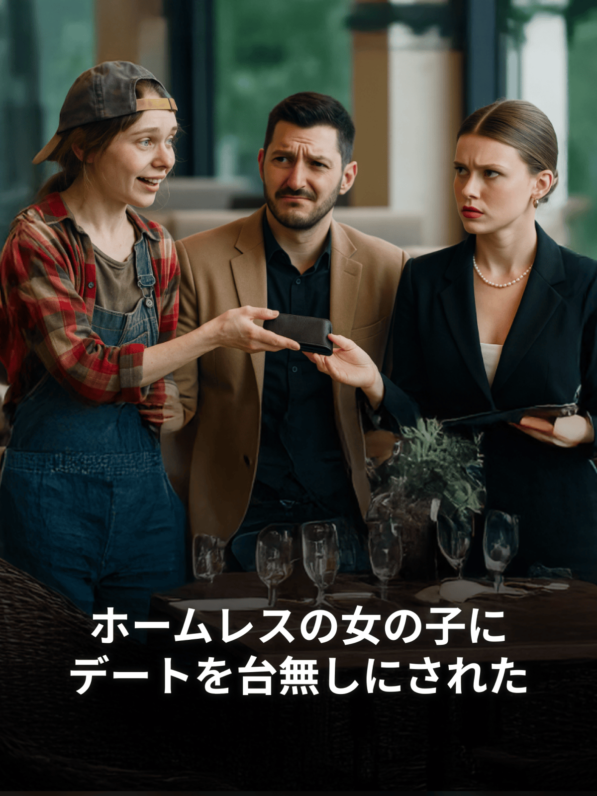 ホームレスの女の子にデートを台無しにされた cover