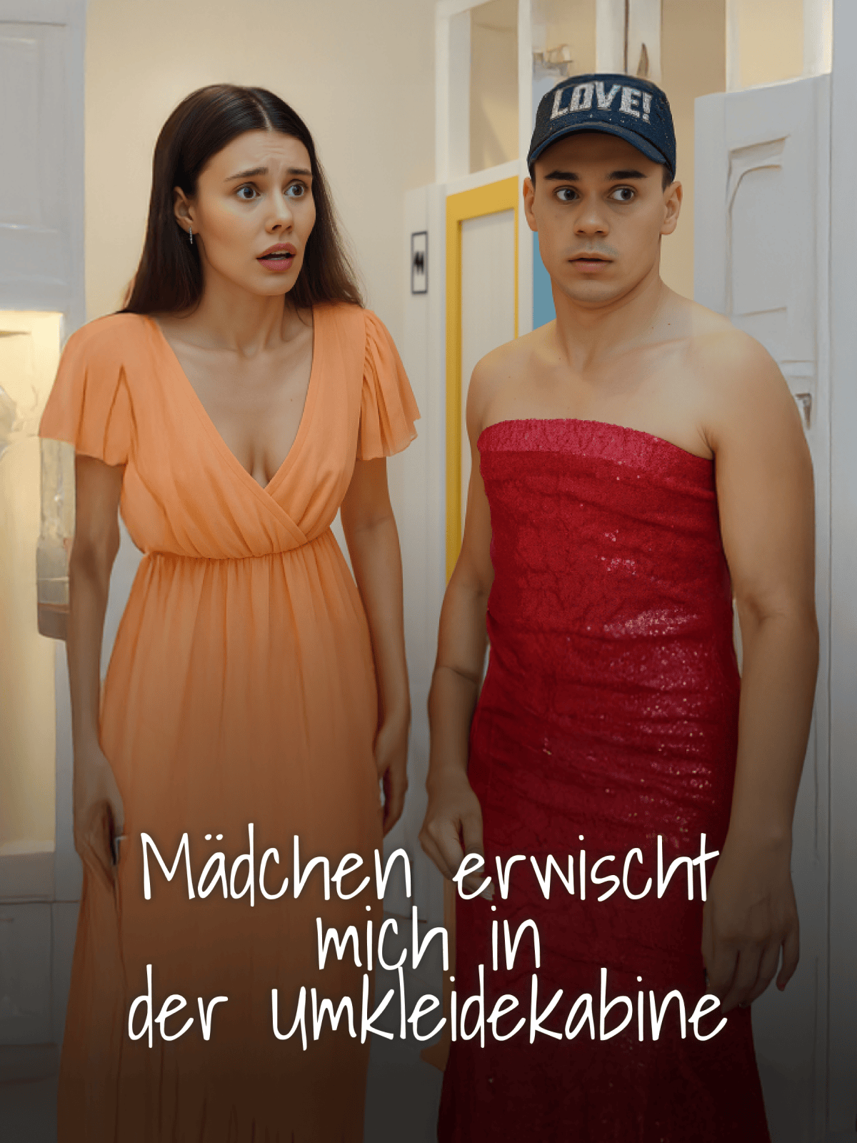Mädchen erwischt mich in der Umkleidekabine cover