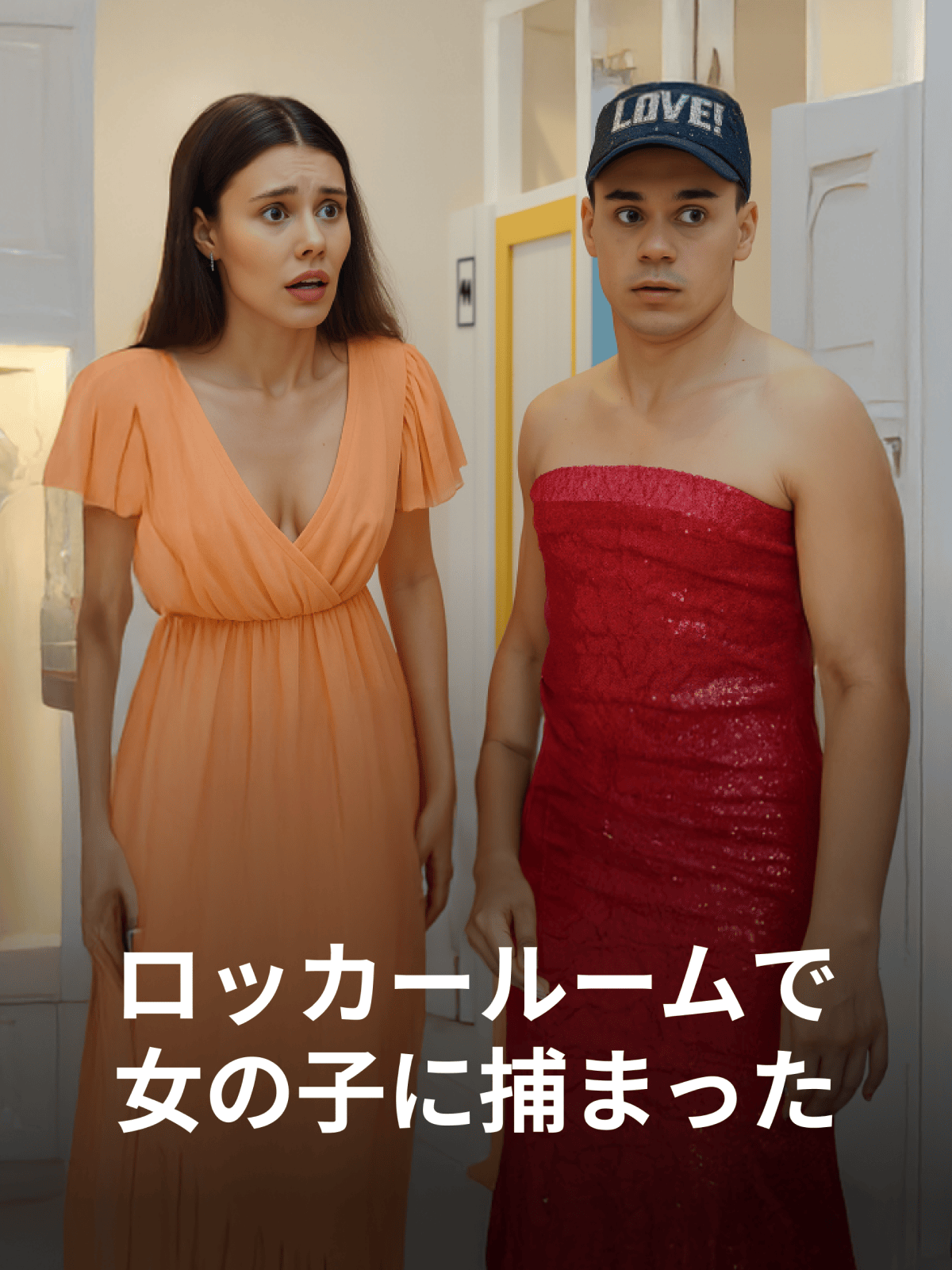 ロッカールームで女の子に捕まった cover