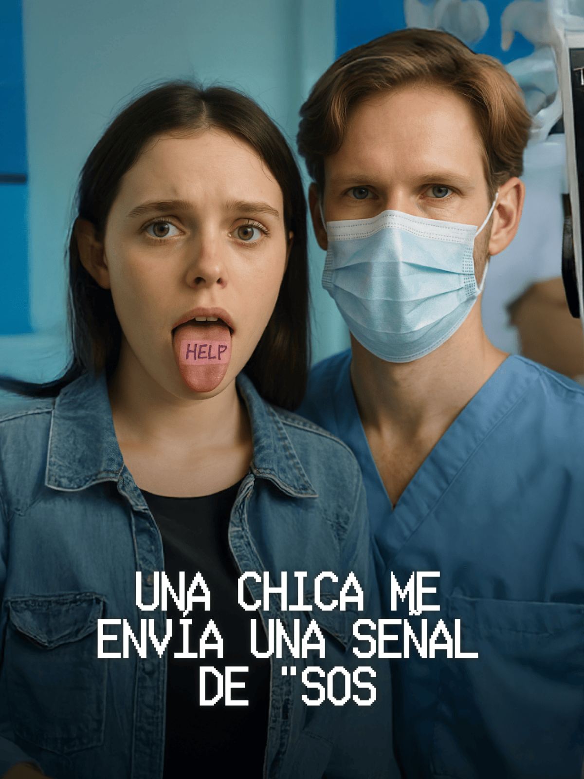 Una chica me envía una señal de "SOS cover