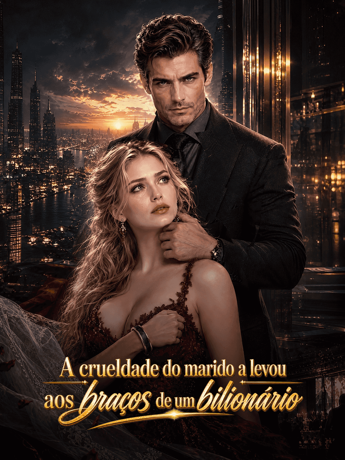 A crueldade do marido a levou aos braços de um bilionário cover
